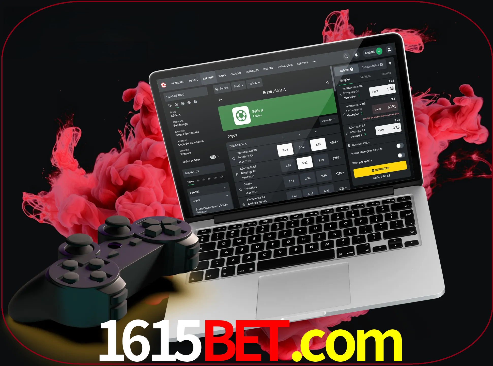 Visite a secção especial de jogos de vídeo em 1615bet para descobrir em que jogos pode apostar e ganhar muito dinheiro.